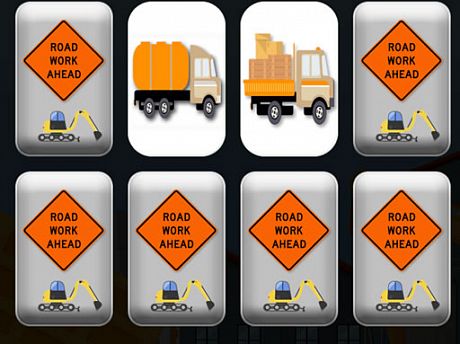 Work Trucks Memory gameplay